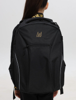 Рюкзак с индивидуальной вышивкой черный (Миди)