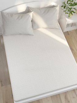 Постельное белье сатин Milky Garden "Lester" евро Наволочка 50x70 см 2 шт Простынь 240x215 см Пододеяльник 200x215 см