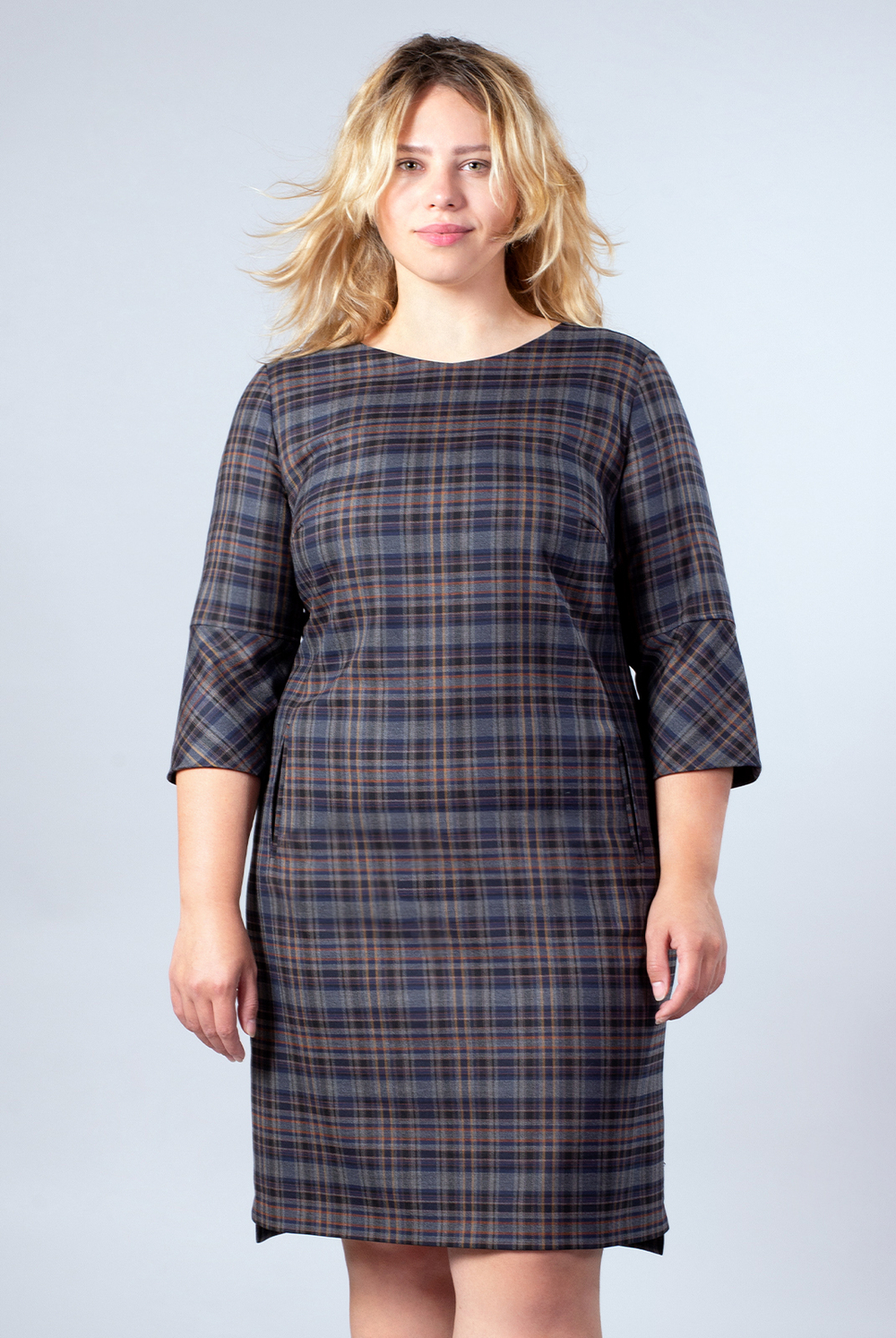 Платье женское 1390Ав, серая террак кл #406СТК051390Ав