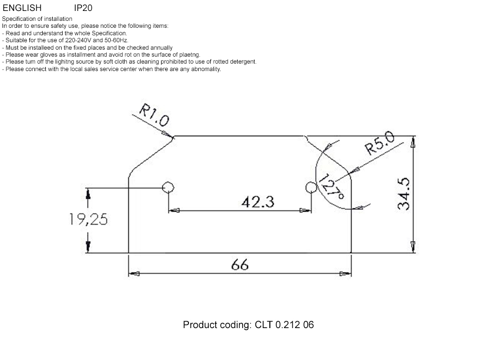Заглушка для профиля-адаптера в натяжной потолок для однофазного шинопровода Crystal Lux CLT 0.212 06
