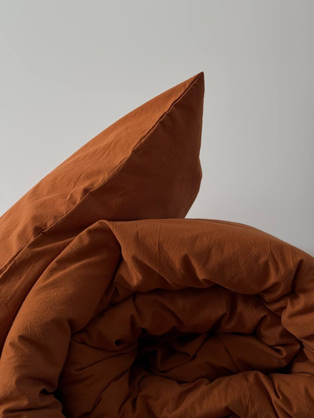 КПБ 2 сп с простыней на рез. 140х200 ВАРЕНЫЙ ХЛОПОК "Охра"