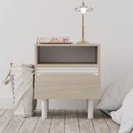 Тумба прикроватная Ола с ящиком, на ножках, 48х40х55 см