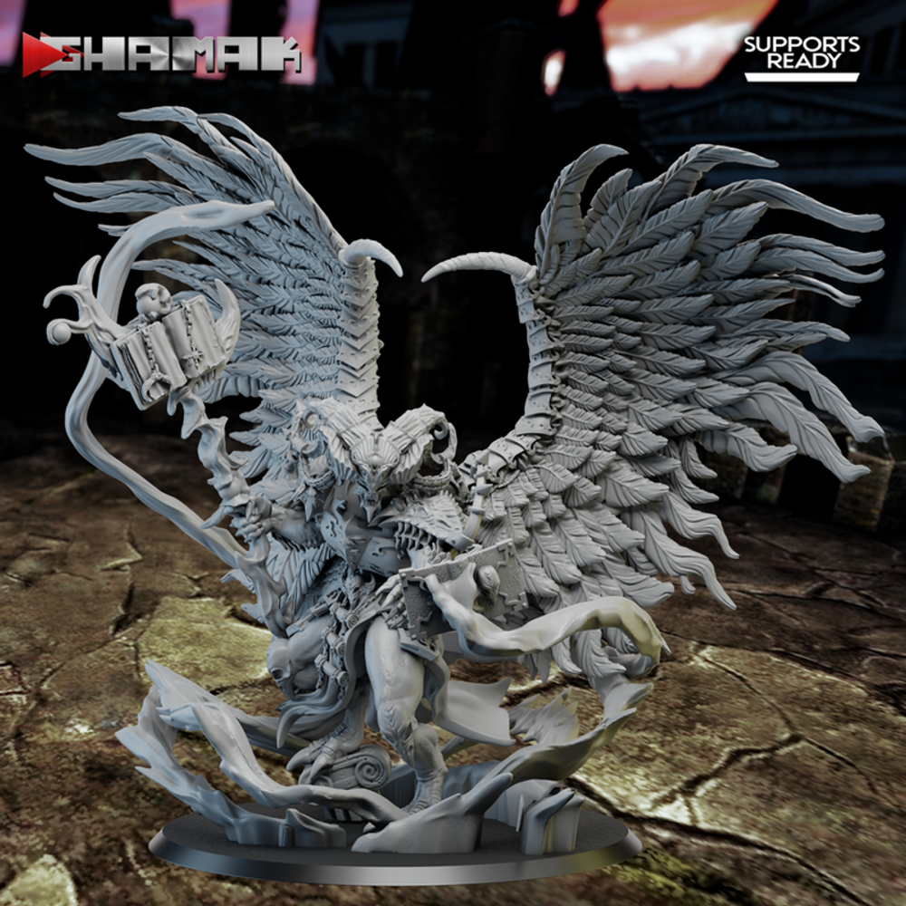 Grand Alliance Chaos Disciples of Tzeentch Демон-принц колдун миниатюра для dnd, днд, pathfinder, фентези, Настольная игра, НРИ, Варгейм, РПГ