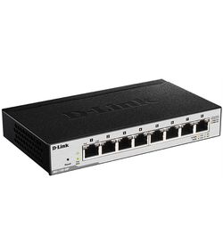 D-Link EasySmart L2 Switch 8х1000Base-T (4х1000Base-T PoE), PoE Budget 80W