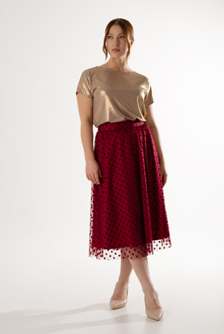 Юбка женская 4737з, бор.горох #60БГ014737з