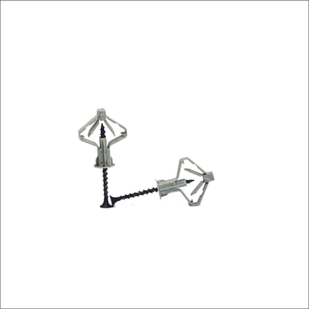 Дюбель бабочка для гипсокартона TNF-W c шурупом