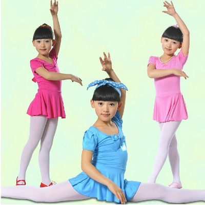 Купальник детский гимнастический с юбкой и съемным бантом