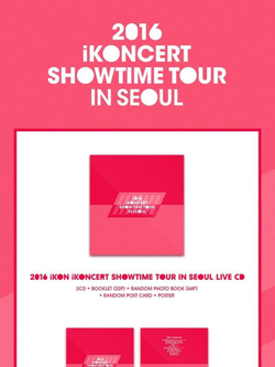 Альбом IKON - 2016 IKONCERT SHOWTIME TOUR IN SEOUL LIVE