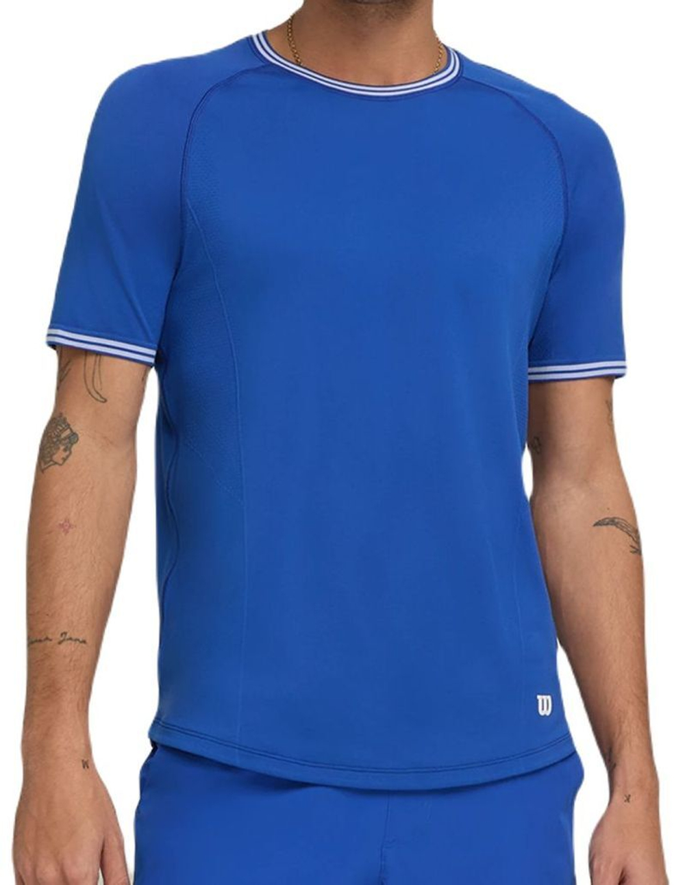 Теннисная футболка Wilson Court Performance Crew T-Shirt - Blue