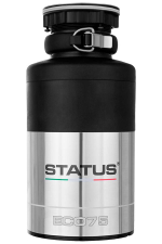 Измельчитель пищевых отходов Status EC075, черный, серебристый металлик (09810901)