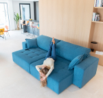 Диван Paradis 3pl ножки - пластик Black 3 cm