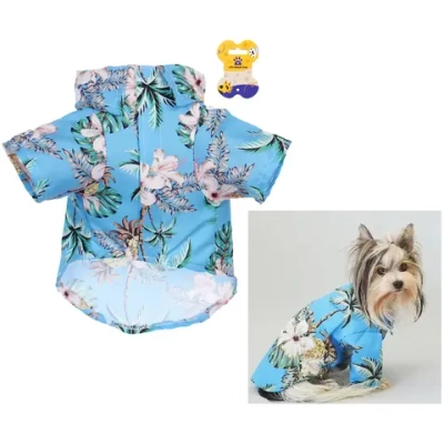 Рубашка для собак и кошек малых и средних пород «СТИЛЬНЫЙ БРО», принт пальмы, размер S