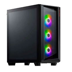 Корпус для компьютера XPG CRUISER BLACK (CRUISERST-BKCWW) (Midi-Tower, черный, TG, 120mm ARGB fan*3)