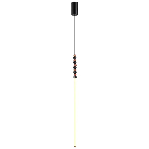 7187/12L HIGHTECH ODL26 223 светильник черный/акрил/агат/металл IP20 LED 12W 3500K 220V MONELLA