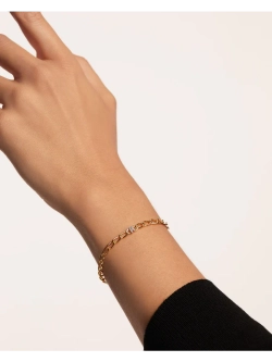 Браслет Буква R серебро 925 пробы покрытое золотом