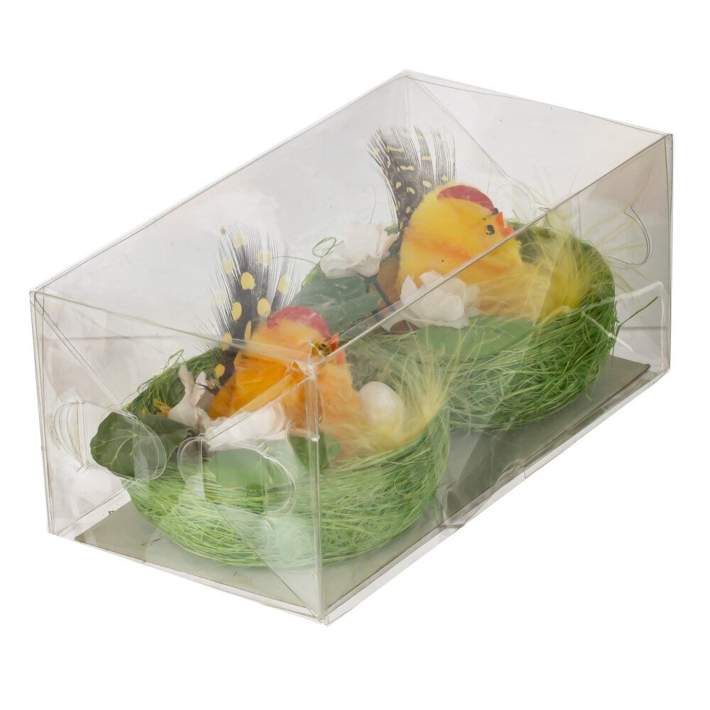 GAEM Набор из 2-х изделий декоративных "Гнездо пасхальное" (7*5,5), L14 W7,5 H6 см