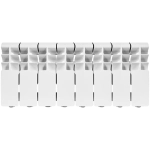 Радиатор алюминиевый ROMMER Plus 200 - 8 секций (подключение боковое, цвет белый)