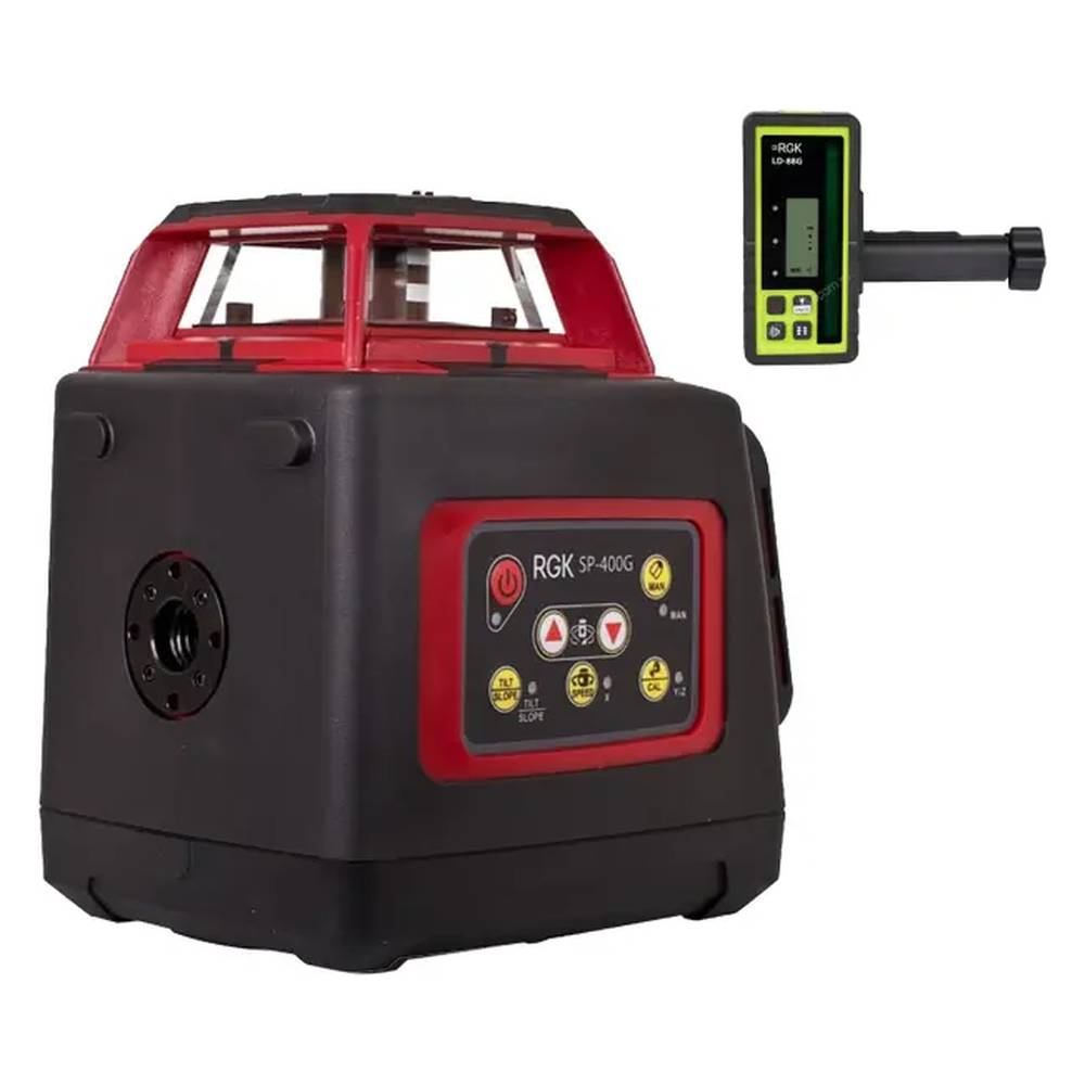 Комплект: ротационный нивелир RGK SP-400G + миллиметровый приёмник излучения RGK LD-88G 134270