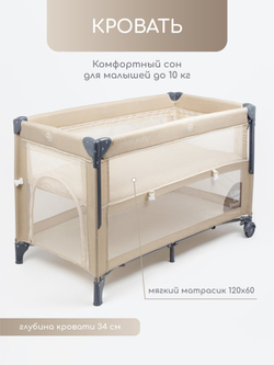 Манеж-кровать Amarobaby TRANSFORM