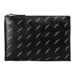 Balenciaga Leather Clutch Men"s Black