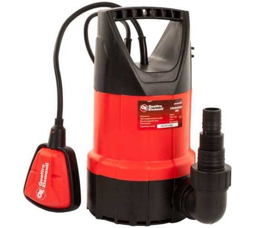 Насос дренажный QUATTRO ELEMENTI Drenaggio 400 (400Вт, 7000л/ч, для чистой, 7.5м, 4.6кг)