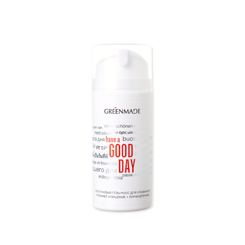 Гель-мусс GreenMade пектиновый для умывания HAVE A GOOD DAY, 100мл