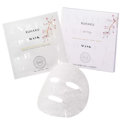 Ruhaku Тканевая питательная кремовая маска для лица Рухаку- Enriched Creamy Sheet Mask, 5 шт.
