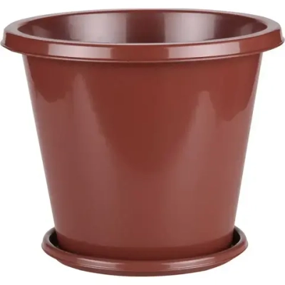 Горшок цв. Эконом 10л (коричневый) (комплект 18 шт)