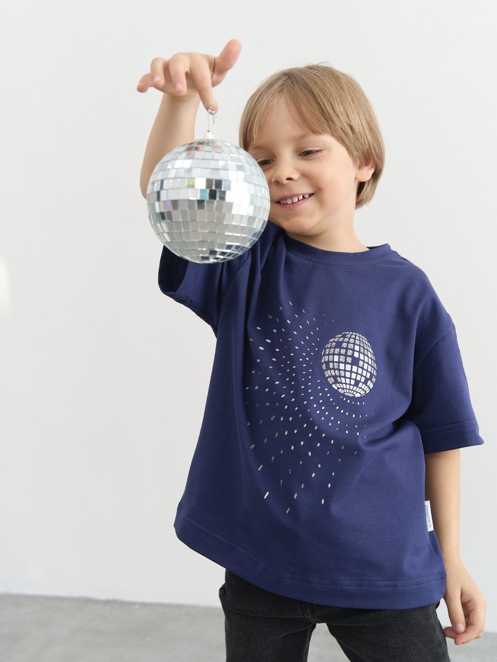 Футболка оверсайз "Гроза/Диско-шар"