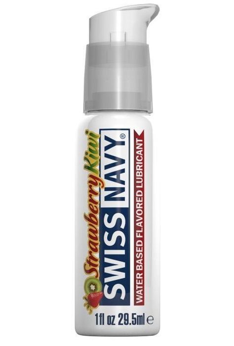 Лубрикант Swiss Navy Strawberry Kiwi Lube с ароматом клубники и киви - 29,5 мл.