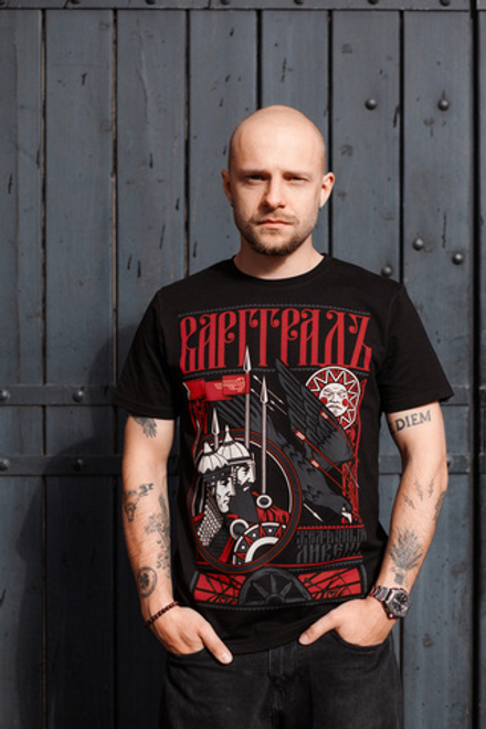 Футболка Варгградъ мужская чёрная «Железный Ливень»