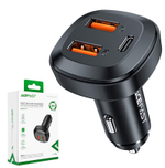 Автомобильный адаптер питания ACEFAST B9 2 USB + USB-C 66W (черный)