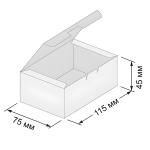 Упаковка для наггетсов Eco Fast Food Box S 115x75x45 мм 350 мл 1/750