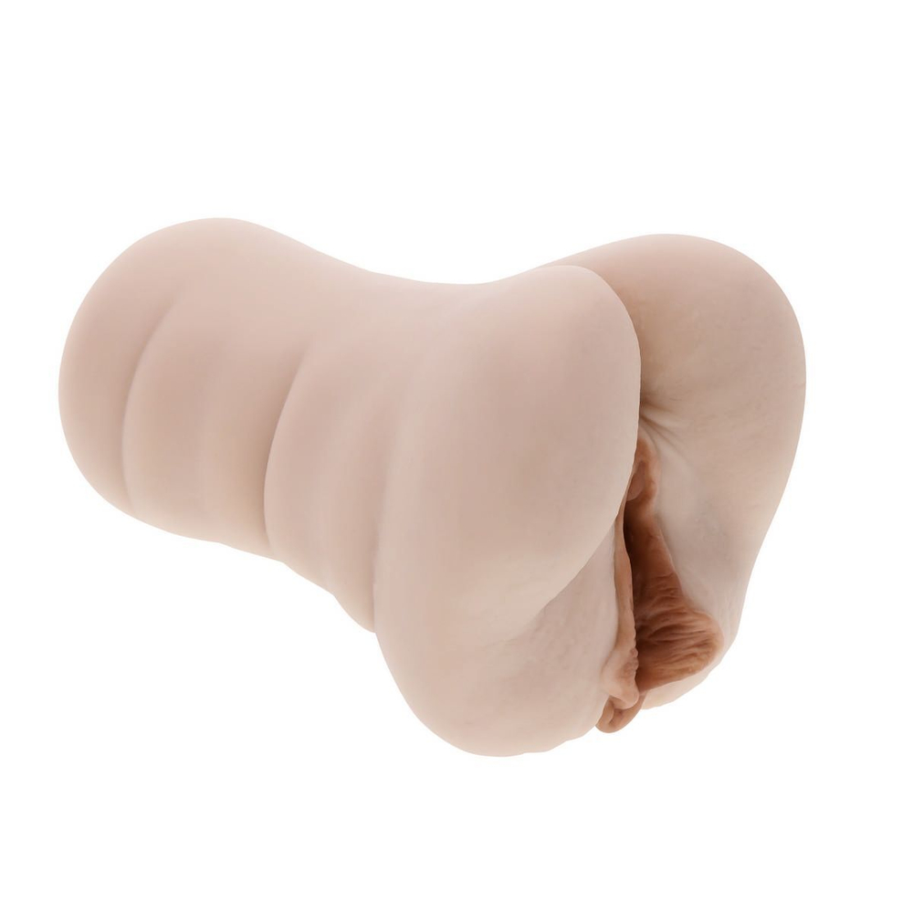 Мастурбатор Dani Daniels - вагина и анус (Цвет: телесный с черным)