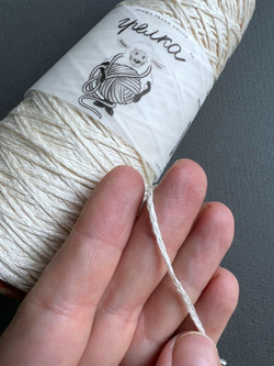 Пряжа шнурок шелк с хлопком