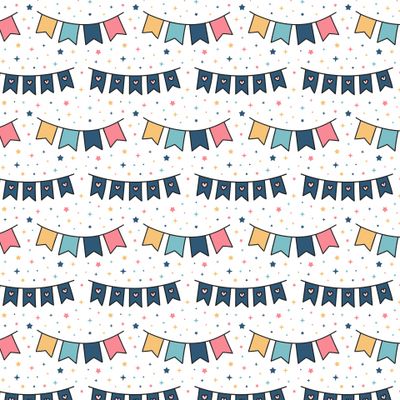 Разноцветные праздничные флажки