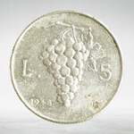 Italy 5 Lire 1949 R "Torch and Grapes", XF