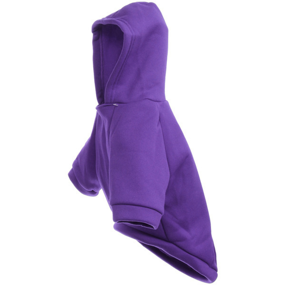 Кофта - толстовка для мелких пород собак «BRO Style», цвет фиолетовый, р L (на флисе)