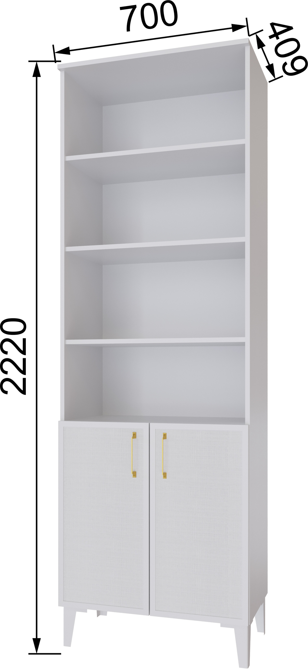 Гостиная Толедо Пенал открытый ТШ-2