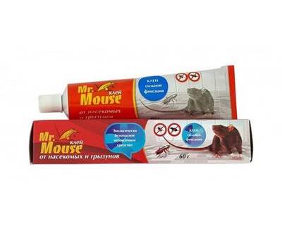 От грызунов и насекомых клей 60гр. туба Mr. Mouse MR-6012