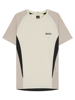Мужская теннисная футболка BOSS MatchМяч TOC Slim-Fit - natural