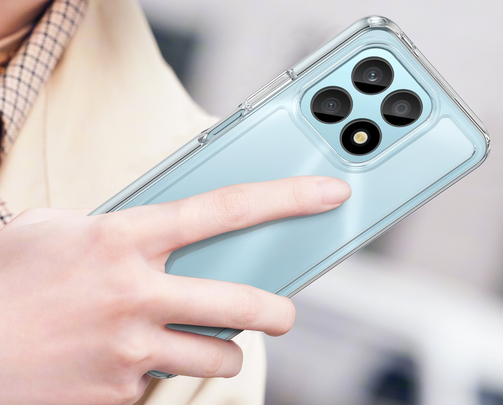 Усиленный двухкомпонентный защитный чехол для смартфона Honor X8A, мягкий отклик кнопок