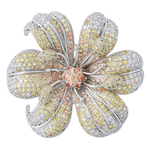 Брошь Fiore Luna ВИОЛА Copper Zircon XR04099 S/G