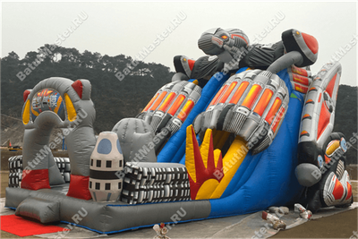 Коммерческий надувной батут "Робот" 8*6*6.5 м