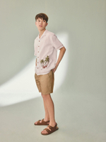 Рубашка с вышивкой для мальчика Next AB7-088, Белый