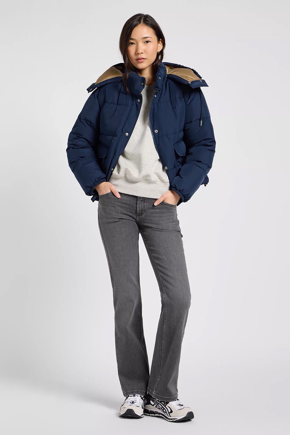 Куртка SHORT PUFFER WITH HOOD 112371016