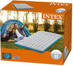 Мaтрас нaдувной Intex 67999 Camping 193х127х17 см / Матрас надувной Интекс двухместный велюровый в палатку для кемпинга и туризма