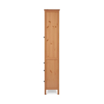 Шкаф-витрина Хемнэс Hemnes/Кымор, 3 ящика, 90х198х37 см, светло-коричневый