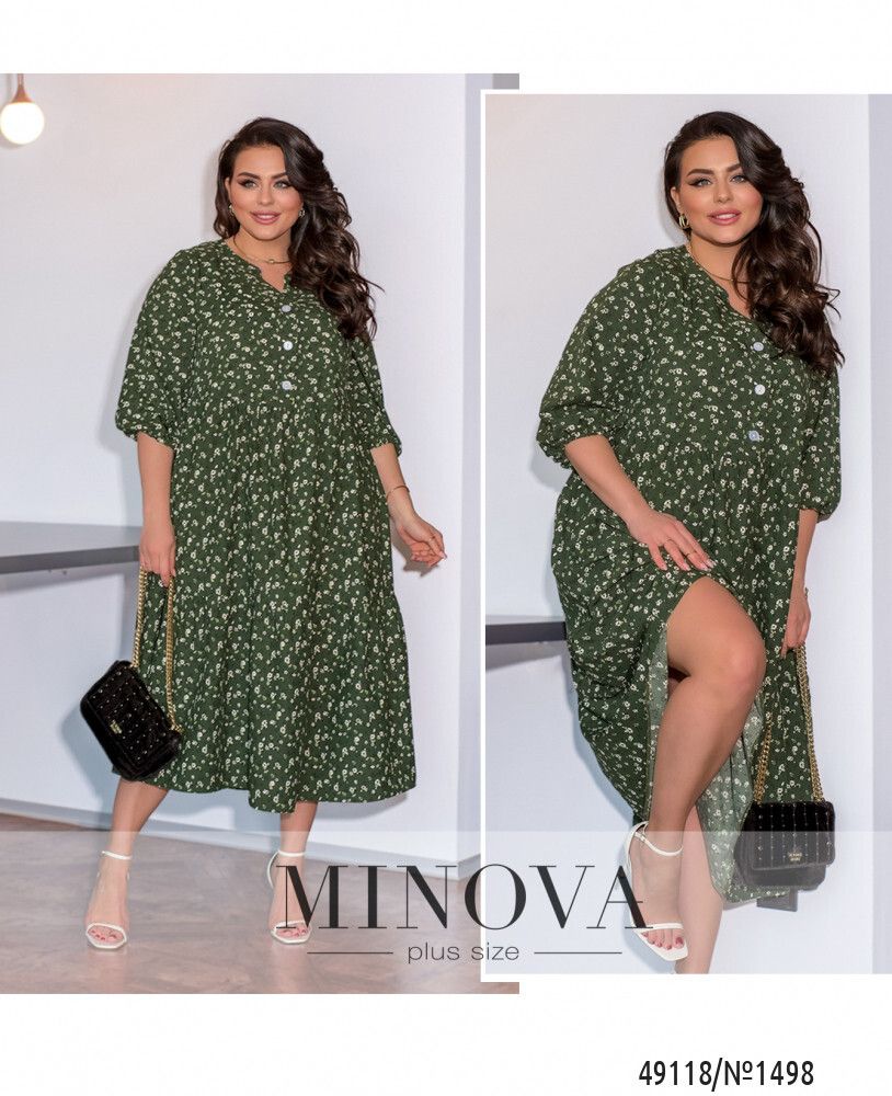 Платье 1498-хаки Minova