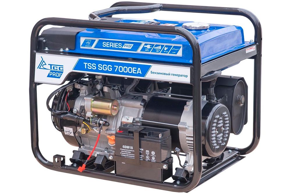 Бензогенератор трехфазный TSS SGG 7000E3A - [7 кВт / Lifan 192FD] трехфазный